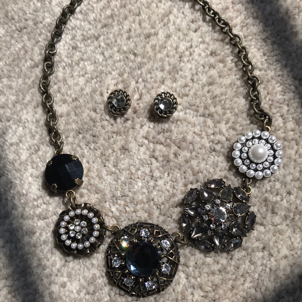 Necklace and earrings